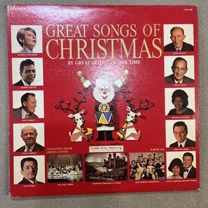 Great Songs of Christmas By Great Artists Of Our Time Vinyl Record Album Six